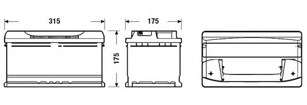 Baterie de pornire AUDI A4 Avant (8E5, B6) (2001 - 2004) EXIDE _EB802 piesa NOUA