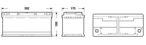 Baterie de pornire AUDI A5 Cabriolet (8F7) (2009 - 2016) EXIDE EK1050 piesa NOUA