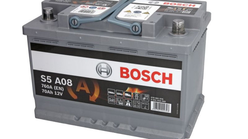Baterie de pornire AUDI A5 Cabriolet (8F7) (2009 - 2016) BOSCH 0 092 S5A 080 piesa NOUA