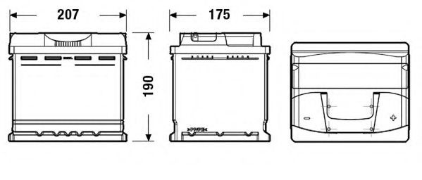 Baterie de pornire CITROEN C3 I (FC) (2002 - 2016) EXIDE EB500 piesa NOUA