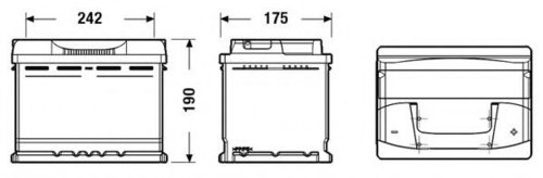 Baterie de pornire FIAT CROMA (194) (2005 - 2016) EXIDE EB620 piesa NOUA