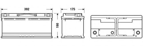 Baterie de pornire FIAT DUCATO caroserie (250, 290) (2006 - 2016) EXIDE EB1100 piesa NOUA