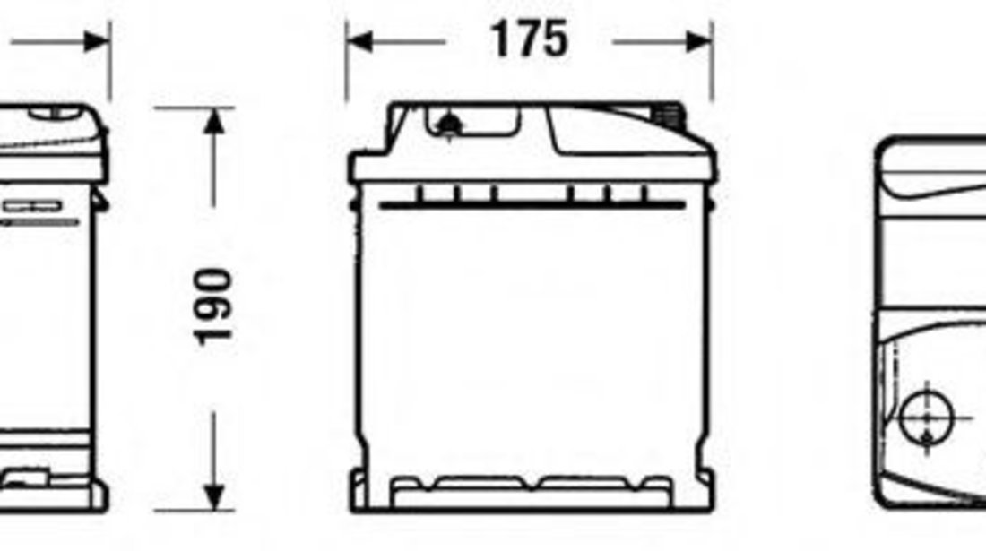 Baterie de pornire FIAT PANDA (141A) (1980 - 2004) EXIDE _EC440 piesa NOUA