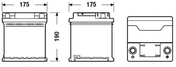 Baterie de pornire FIAT PANDA (141A) (1980 - 2004) EXIDE EB440 piesa NOUA