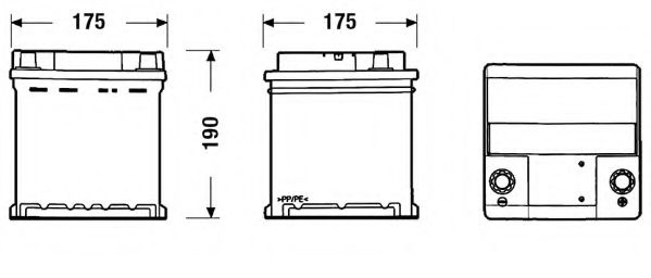 Baterie de pornire FIAT PANDA Van (141) (1986 - 2004) EXIDE EC400 piesa NOUA