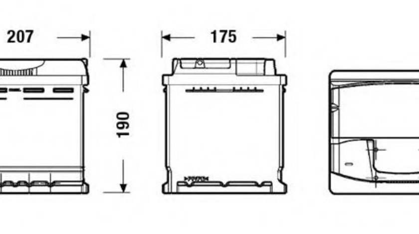 Baterie de pornire FIAT PUNTO (176) (1993 - 1999) EXIDE EA530 piesa NOUA