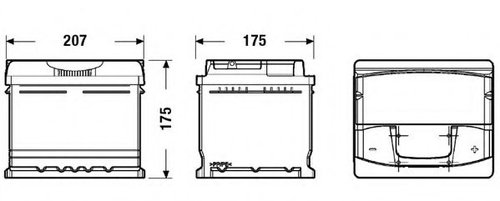 Baterie de pornire FORD FOCUS II (DA) (2004 - 2012) EXIDE _EA472 piesa NOUA