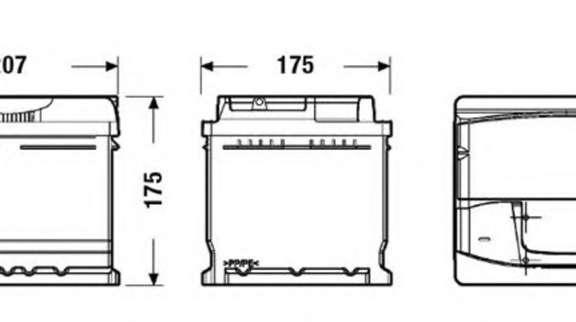 Baterie de pornire FORD FUSION (JU) (2002 - 2012) EXIDE _EA472 piesa NOUA