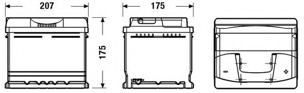 Baterie de pornire FORD MONDEO II Limuzina (BFP) (1996 - 2000) EXIDE _EB442 piesa NOUA