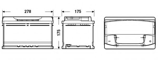 Baterie de pornire FORD TRANSIT caroserie (E) (1994 - 2000) EXIDE EA722 piesa NOUA