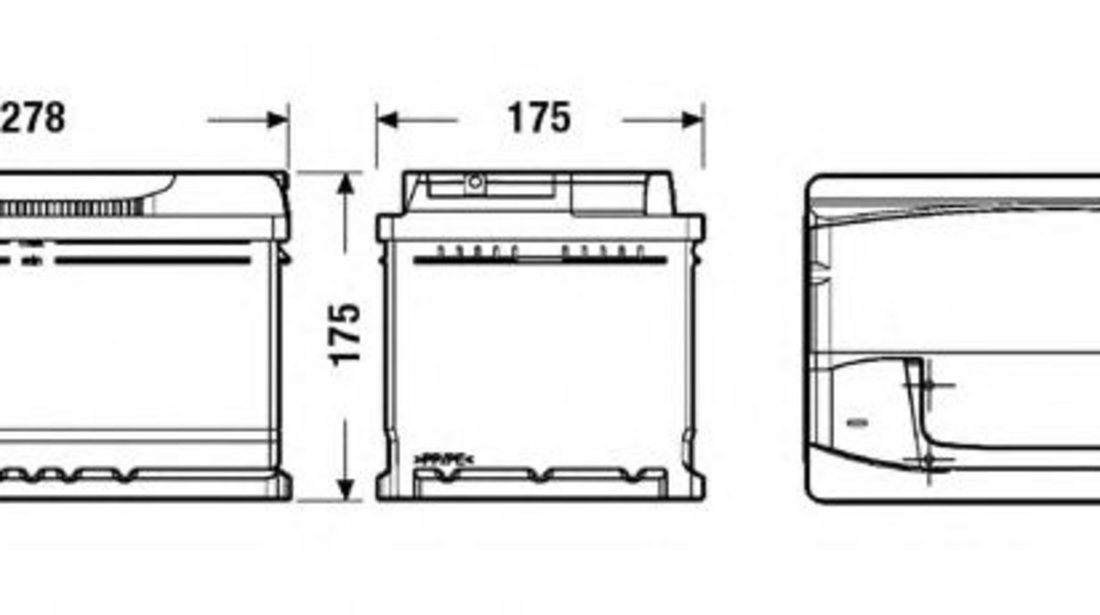 Baterie de pornire FORD TRANSIT CUSTOM bus (2012 - 2016) EXIDE _EA722 piesa NOUA