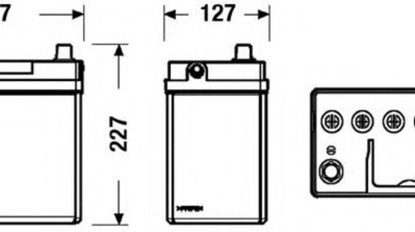 Baterie de pornire HONDA CIVIC VI Hatchback (EJ, EK) (1995 - 2001) EXIDE _EB454 piesa NOUA