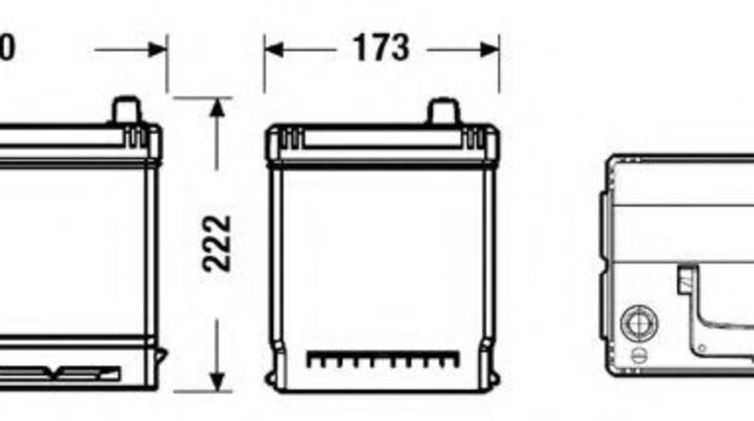 Baterie de pornire HYUNDAI ACCENT II limuzina (LC) (1999 - 2006) EXIDE EB704 piesa NOUA