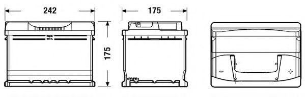 Baterie de pornire KIA PRO CEED (ED) (2008 - 2013) EXIDE _EB602 piesa NOUA