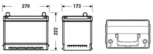 Baterie de pornire LEXUS LS (UCF20) (1994 - 2000) EXIDE EB704 piesa NOUA