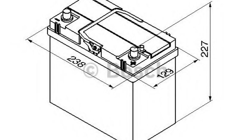 Baterie de pornire MAZDA DEMIO (DW) (1996 - 2003) BOSCH 0 092 S40 210 piesa NOUA