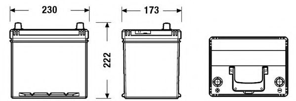 Baterie de pornire MITSUBISHI LANCER Limuzina (CS, CT0) (2000 - 2016) EXIDE EB605 piesa NOUA