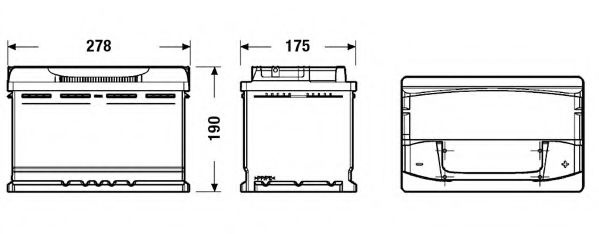 Baterie de pornire OPEL FRONTERA A (5_MWL4) (1992 - 1998) EXIDE EA770 piesa NOUA