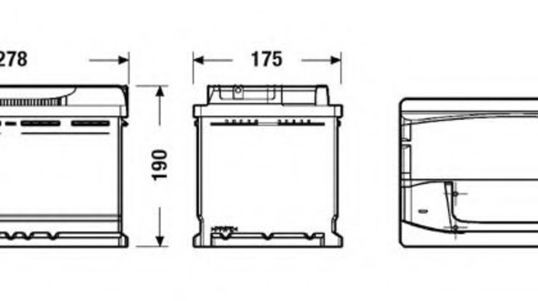 Baterie de pornire OPEL MOVANO caroserie (F9) (1999 - 2010) EXIDE _EA770 piesa NOUA