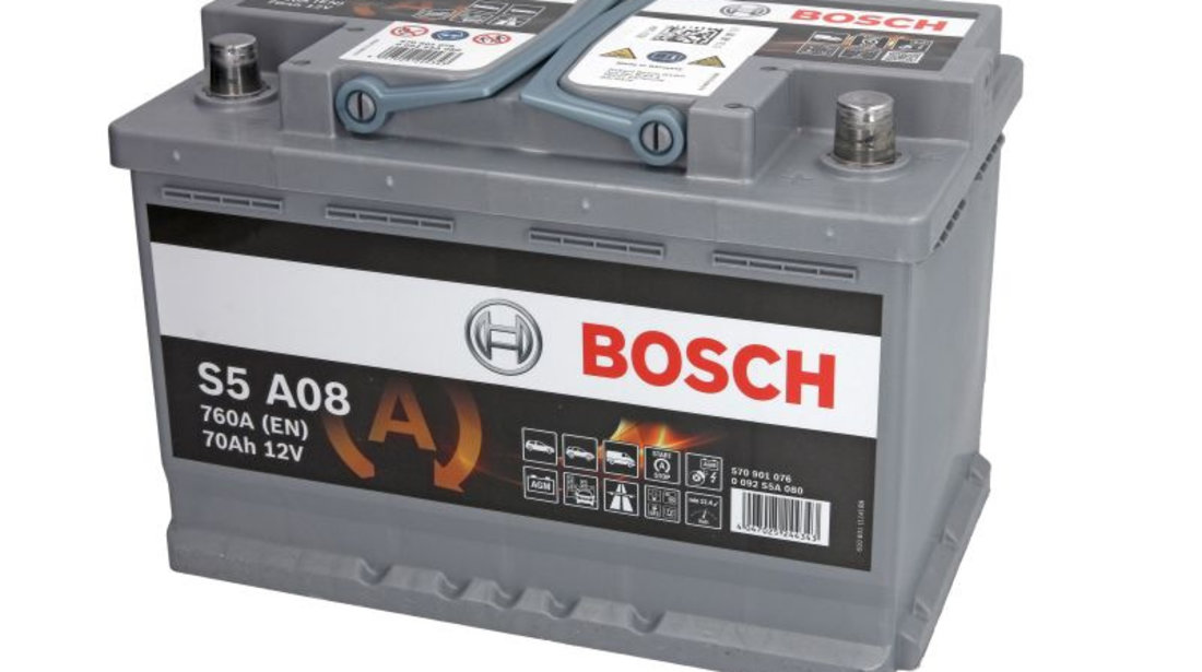 Baterie de pornire SAAB 9-5 (YS3E) (1997 - 2009) BOSCH 0 092 S5A 080 piesa NOUA