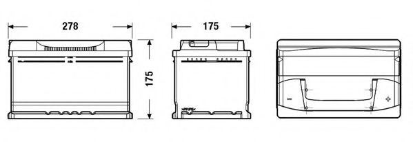 Baterie de pornire SEAT CORDOBA (6K1, 6K2) (1993 - 1999) EXIDE EB712 piesa NOUA