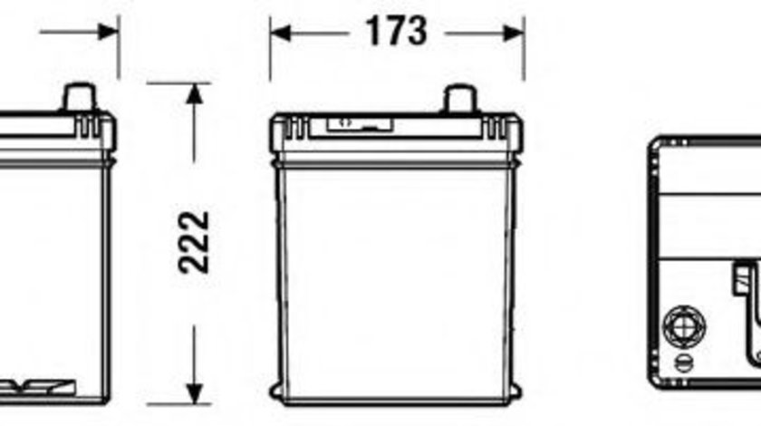 Baterie de pornire SUBARU OUTBACK (BL, BP) (2003 - 2009) EXIDE _EB604 piesa NOUA