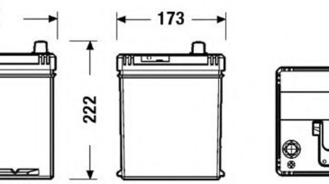 Baterie de pornire TOYOTA HILUX II pick-up (LN8, RN5, LN6, YN6, YN5, LN5, RN6) (1983 - 2005) EXIDE _EB605 piesa NOUA
