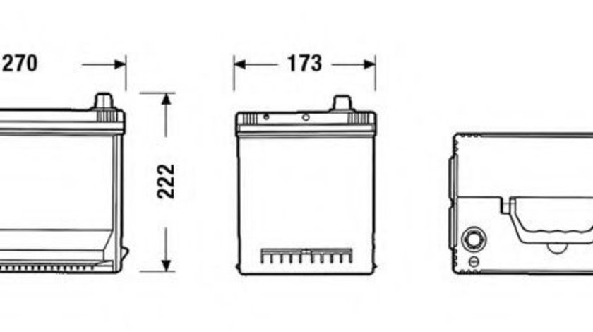 Baterie de pornire TOYOTA LAND CRUISER (LJ12, KZJ12, TRJ12, KDJ12, GRJ12) (2002 - 2009) EXIDE EA754 piesa NOUA