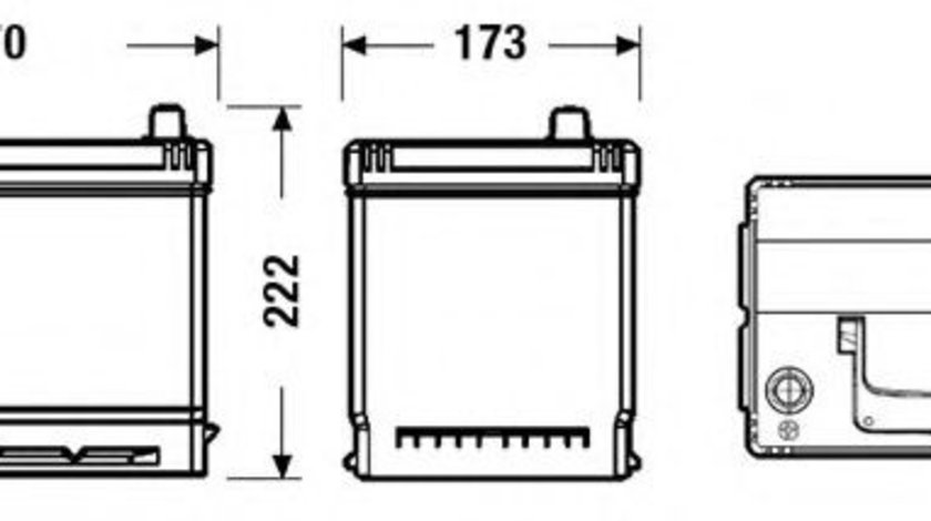 Baterie de pornire TOYOTA LAND CRUISER (LJ12, KZJ12, TRJ12, KDJ12, GRJ12) (2002 - 2009) EXIDE EB705 piesa NOUA