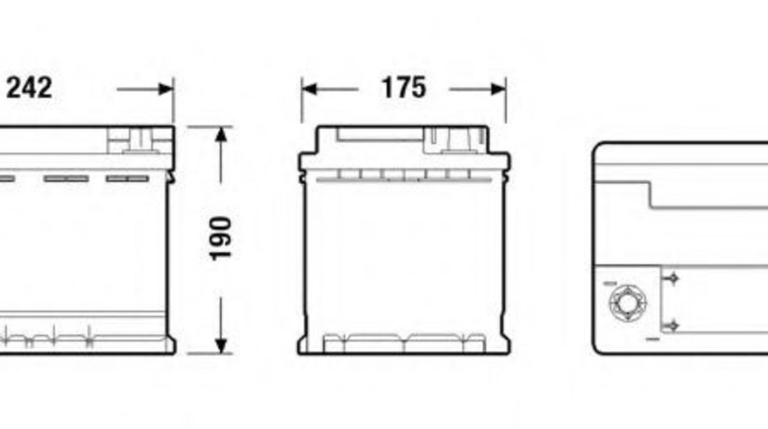 Baterie de pornire VW GOLF SPORTSVAN (AM1) (2014 - 2016) EXIDE EK600 piesa NOUA