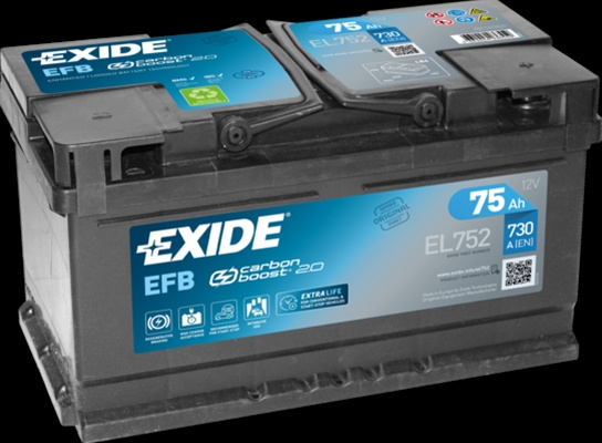 Baterie Efb 75ah 730a 315x 175x175 +dr Exide Ford Usa EL752