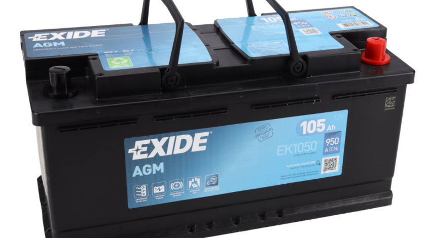 Baterie Exide Agm Start-Stop 105Ah 950A 12V EK1050