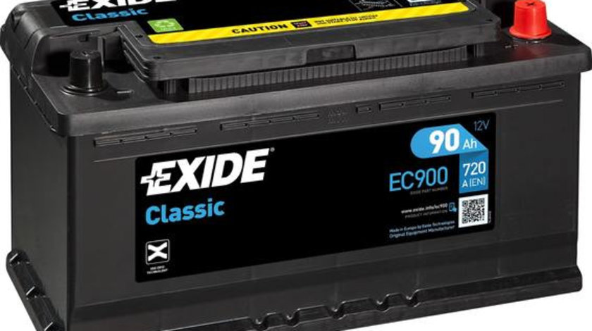 Baterie Exide Classic 90Ah 720A 12V EC900