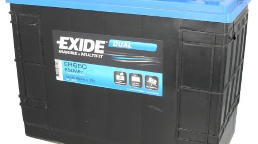 Baterie Exide Dual, Marine &amp; Multifit 142Ah 850A 12V ER650