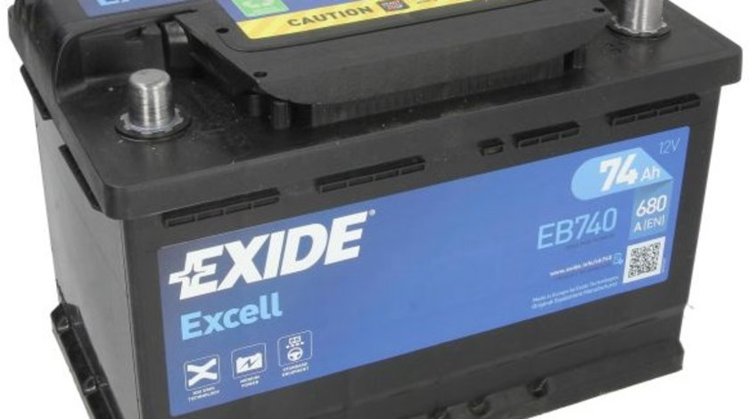 EB740 EXIDE EXCELL 067SE Batterie 12V 74Ah 680A B13 L3 Batterie au