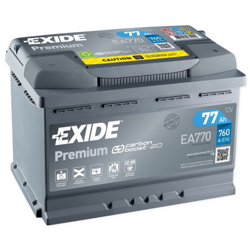 Baterie Exide Premium 77Ah 760A 12V EA770