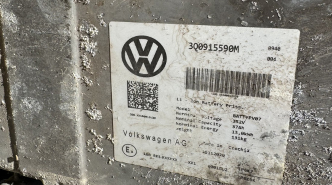 Baterie Hybrid 1.4 TSI 3Q0915590M 3Q0804842J 20.000 KM Volkswagen VW Passat B8 [2014 - 2020]