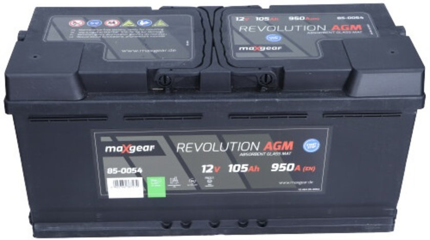Baterie Maxgear Revolution EFB 105Ah 950A 12V 85-0054