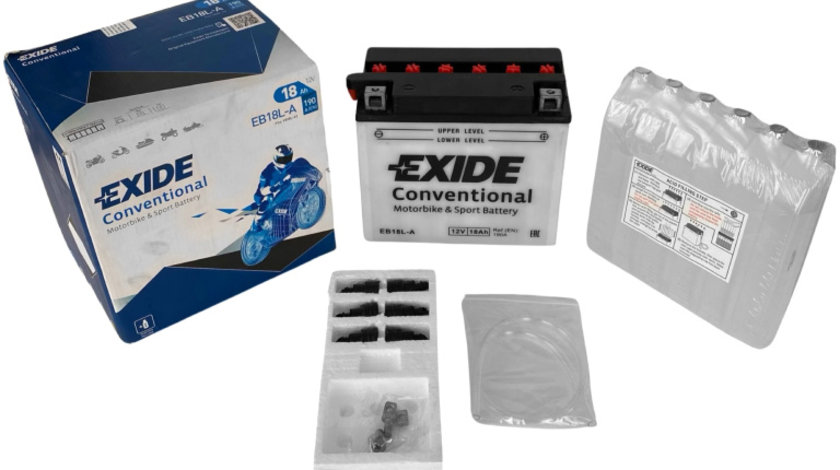 Baterie Moto Exide Conventional Motorbike &amp; Sport Battery 18Ah 190A 12V YB18L-A