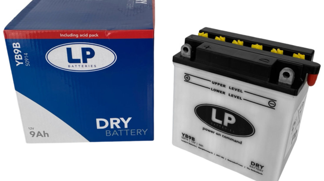 Baterie Moto LP Batteries Dry 9Ah 115A 12V MD LB9B