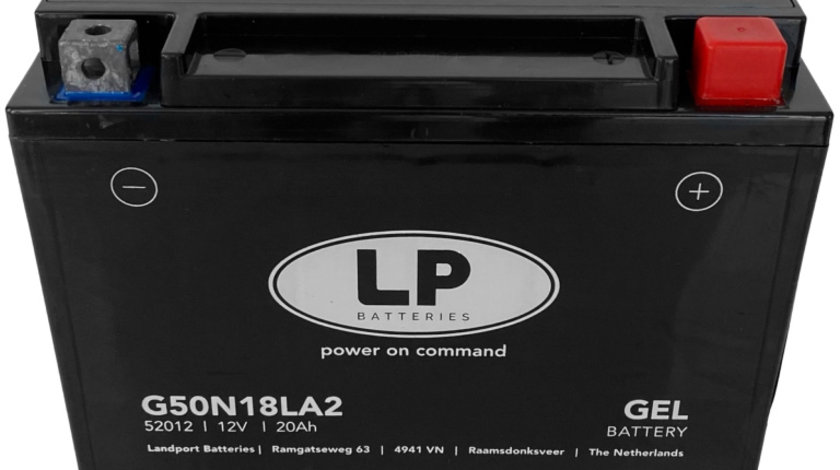 Baterie Moto LP Batteries Gel 20Ah 300A 12V MG L50N18LA2