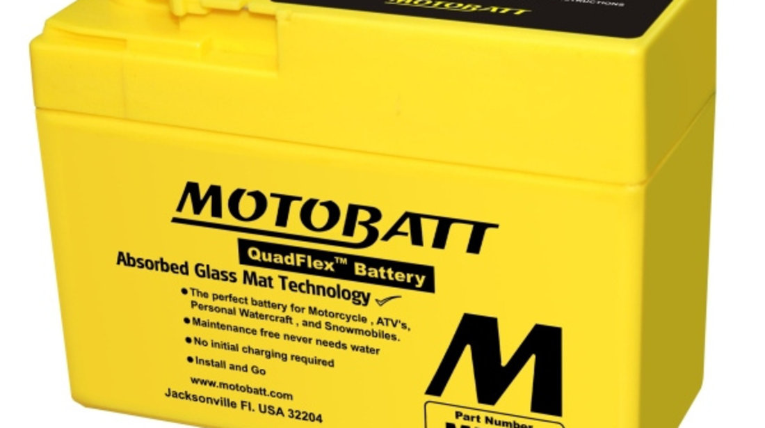 Baterie Moto Motobatt 2,5Ah 45A 12V MT4R