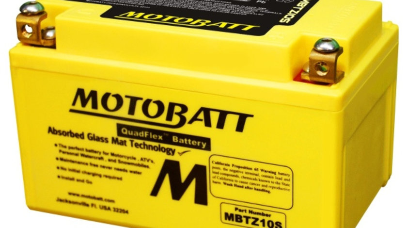 Baterie Moto Motobatt 8,6Ah 190A 12V MBTZ10S