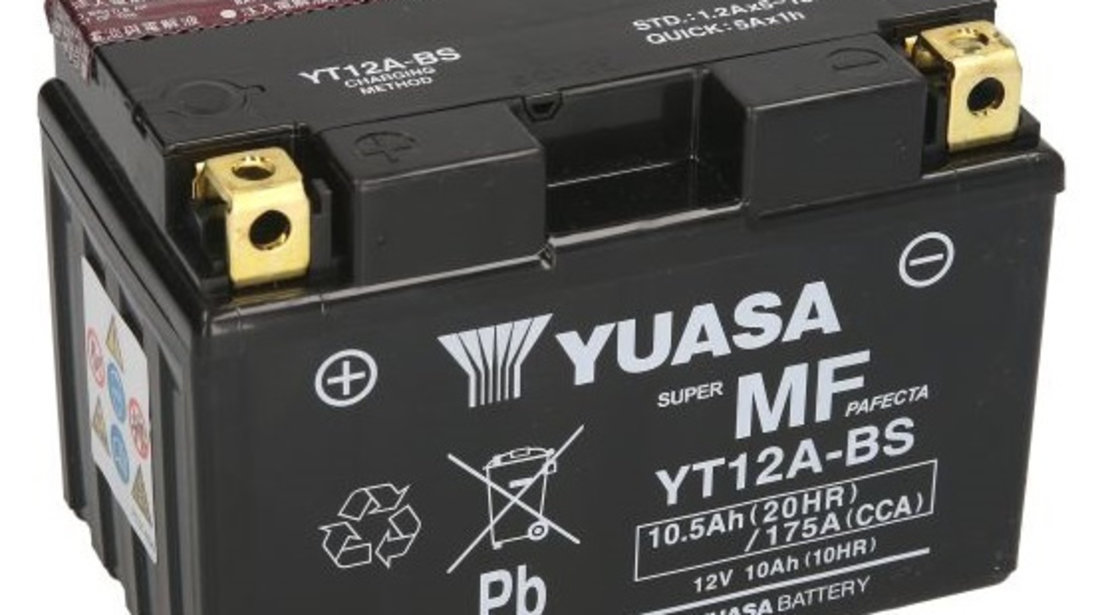 Baterie Moto Yuasa 12V 9.5Ah 175A YT12A-BS