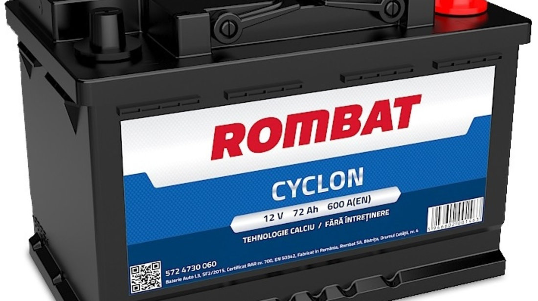 Baterie Rombat Cyclon 72Ah 600A 5724730060ROM #81215287