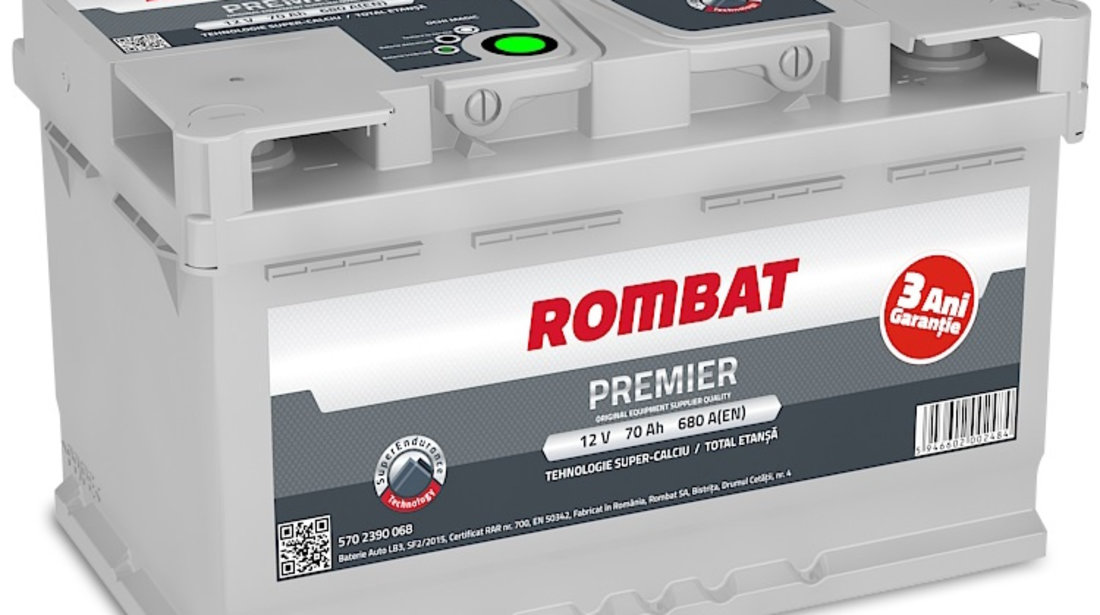 Baterie Rombat Premier 70Ah 680A 5702390068ROM #73088228