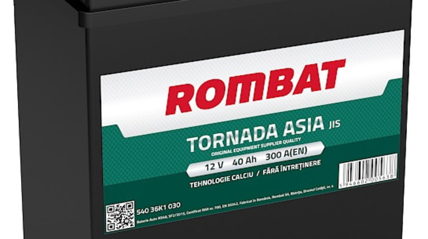 Baterie Rombat Tornada Asia 40Ah 300A 54036K0031ROM