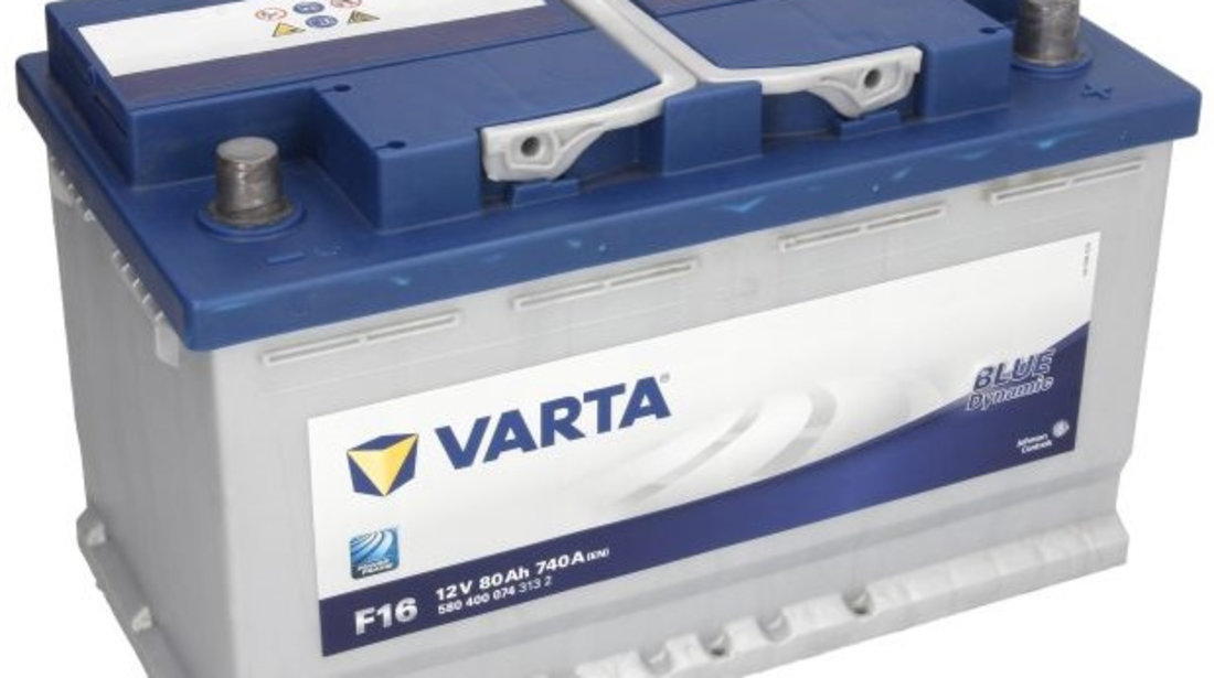 Baterie Varta Blue Dynamic F16 80Ah 740A 12V 5804000743132