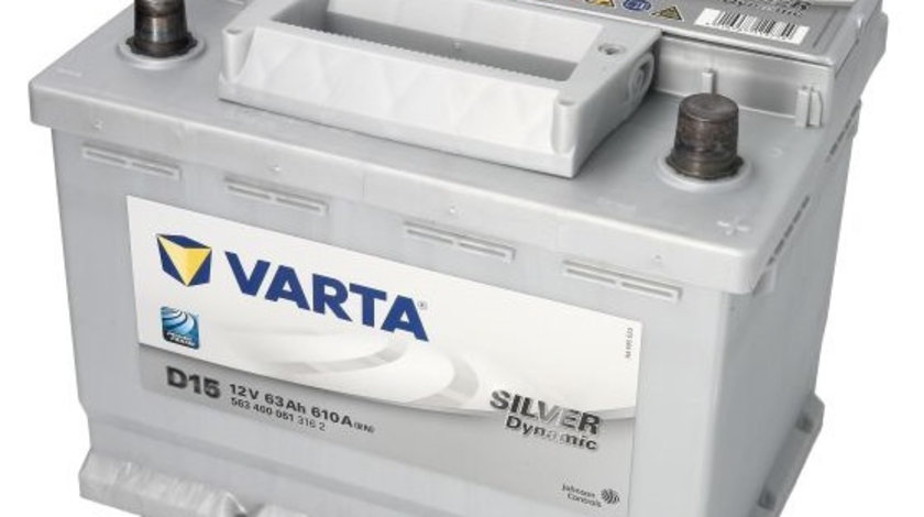 Baterie Varta Silver Dynamic D15 63Ah 610A 12V 5634000613162