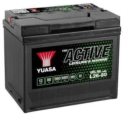 Baterie Yuasa Active Leisure &amp; Marine 12V 80Ah 560A L26-80